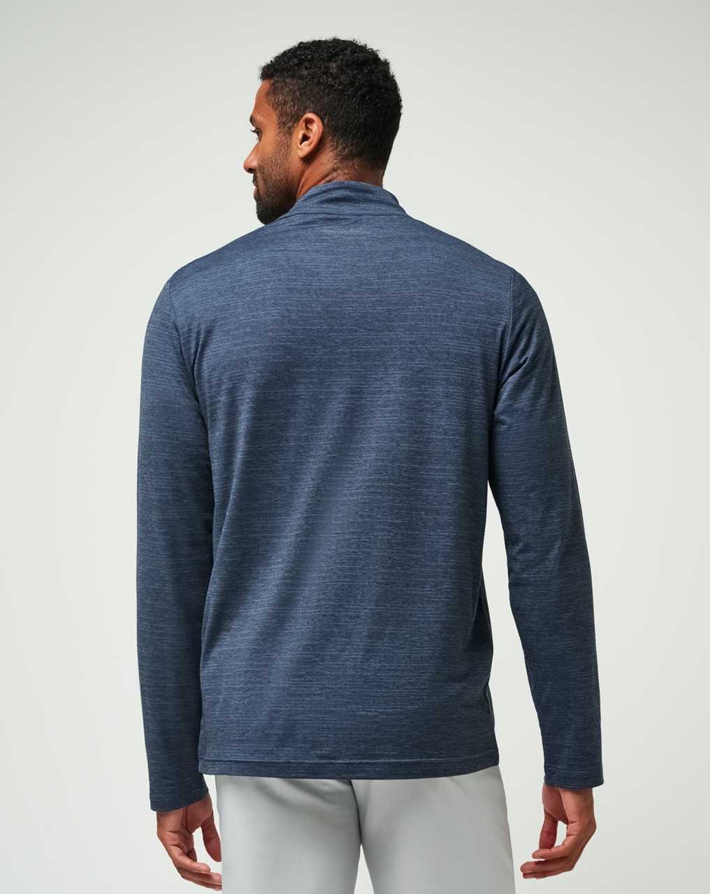 Travis Mathew The Heater Quarter Zip Vintage Indigo/Black | OTPLGFU-07