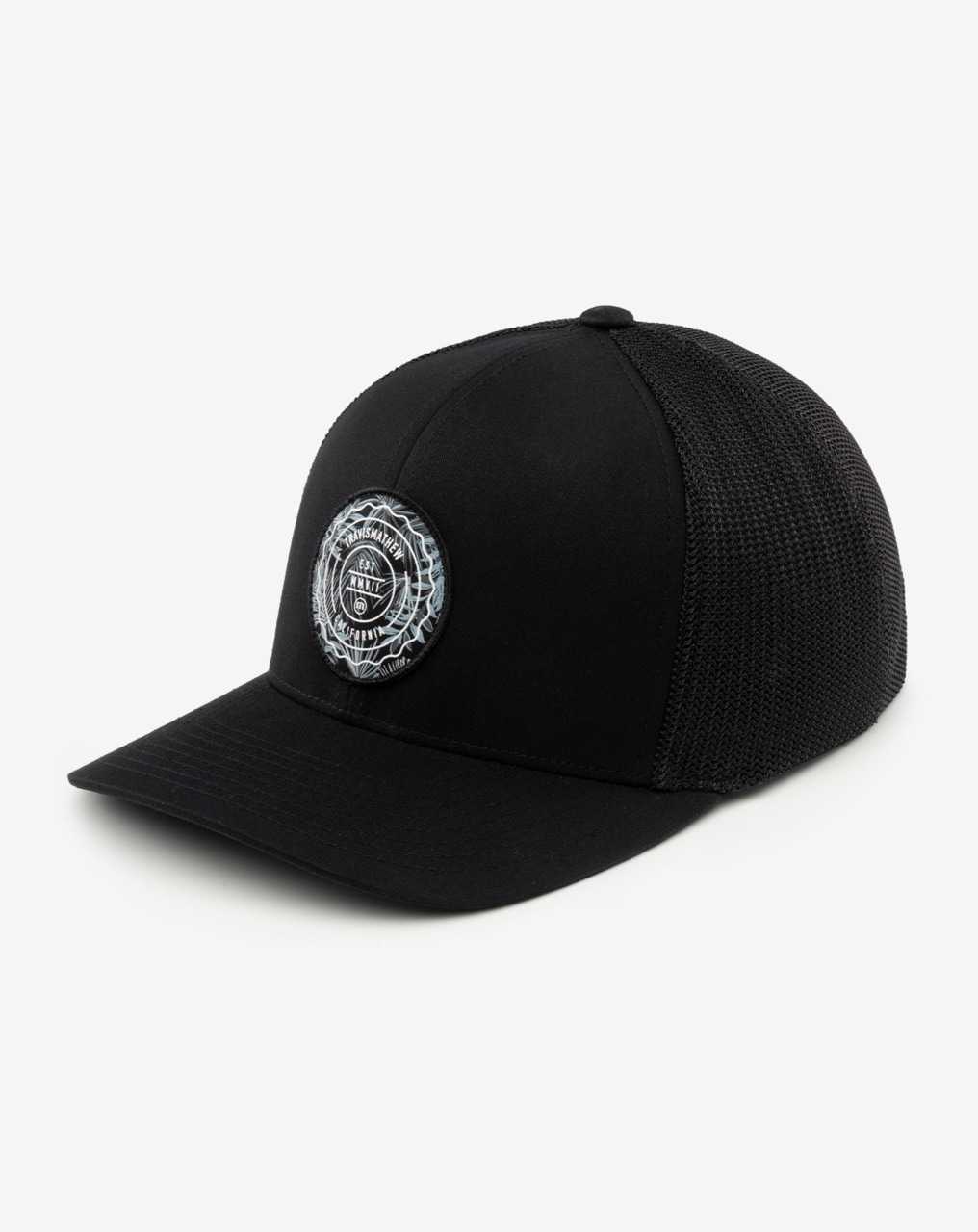 Travis Mathew The Patch Floral Snapback Hat Black | GOXHQLE-48