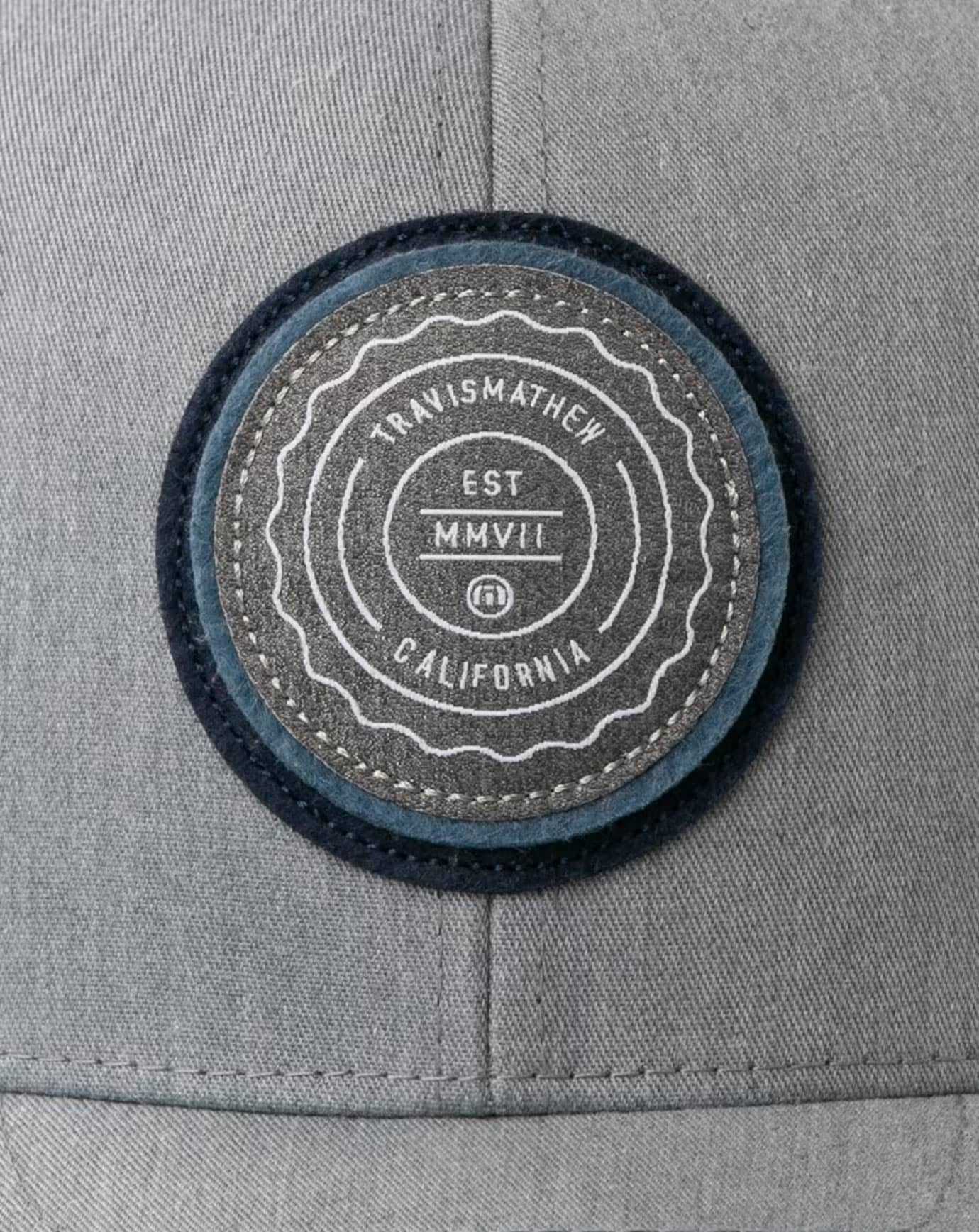 Travis Mathew The Patch Snapback Hat Heather Grey | EALKHPR-46