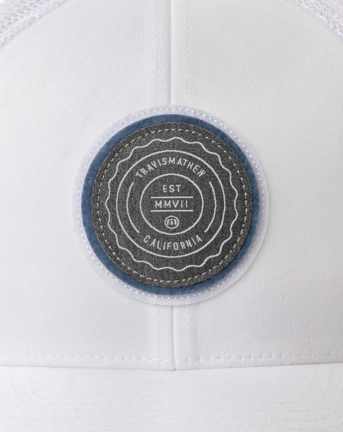 Travis Mathew The Patch Snapback Hat White | LIXUVYS-73