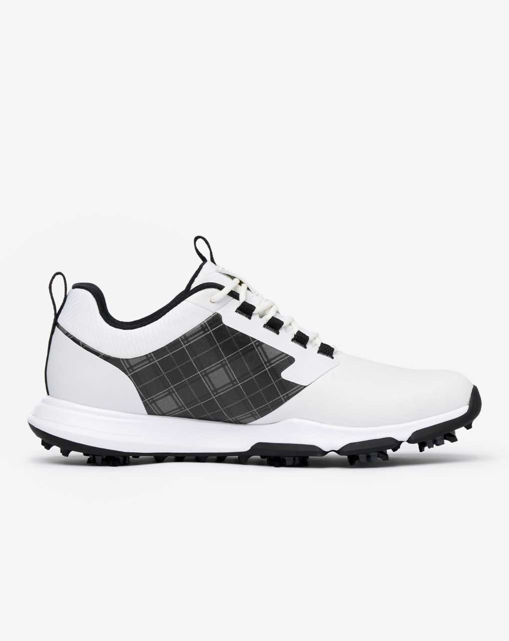 Travis Mathew The Ringer 2 Tartan Golf Shoe White | IBUJLKF-20