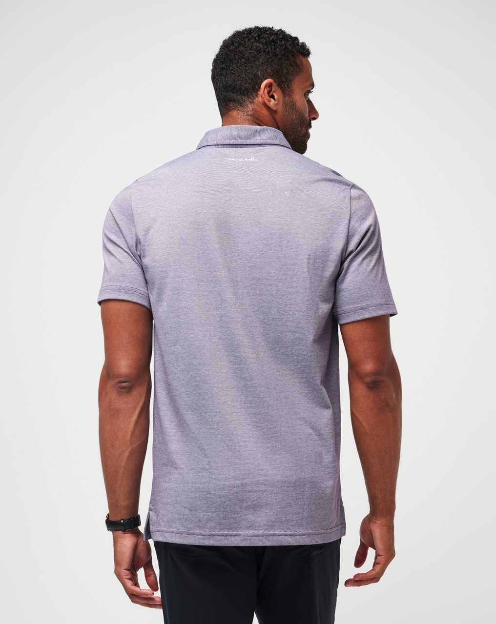 Travis Mathew The Zinna Polo Blackberry Cordial/White | IXPCGOJ-21