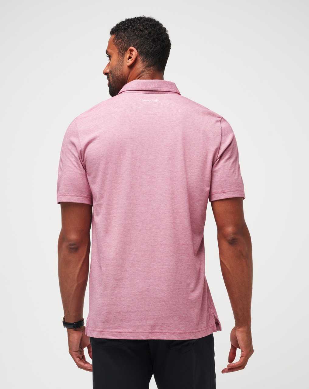 Travis Mathew The Zinna Polo Heather Cardinal | GRQHPUY-01