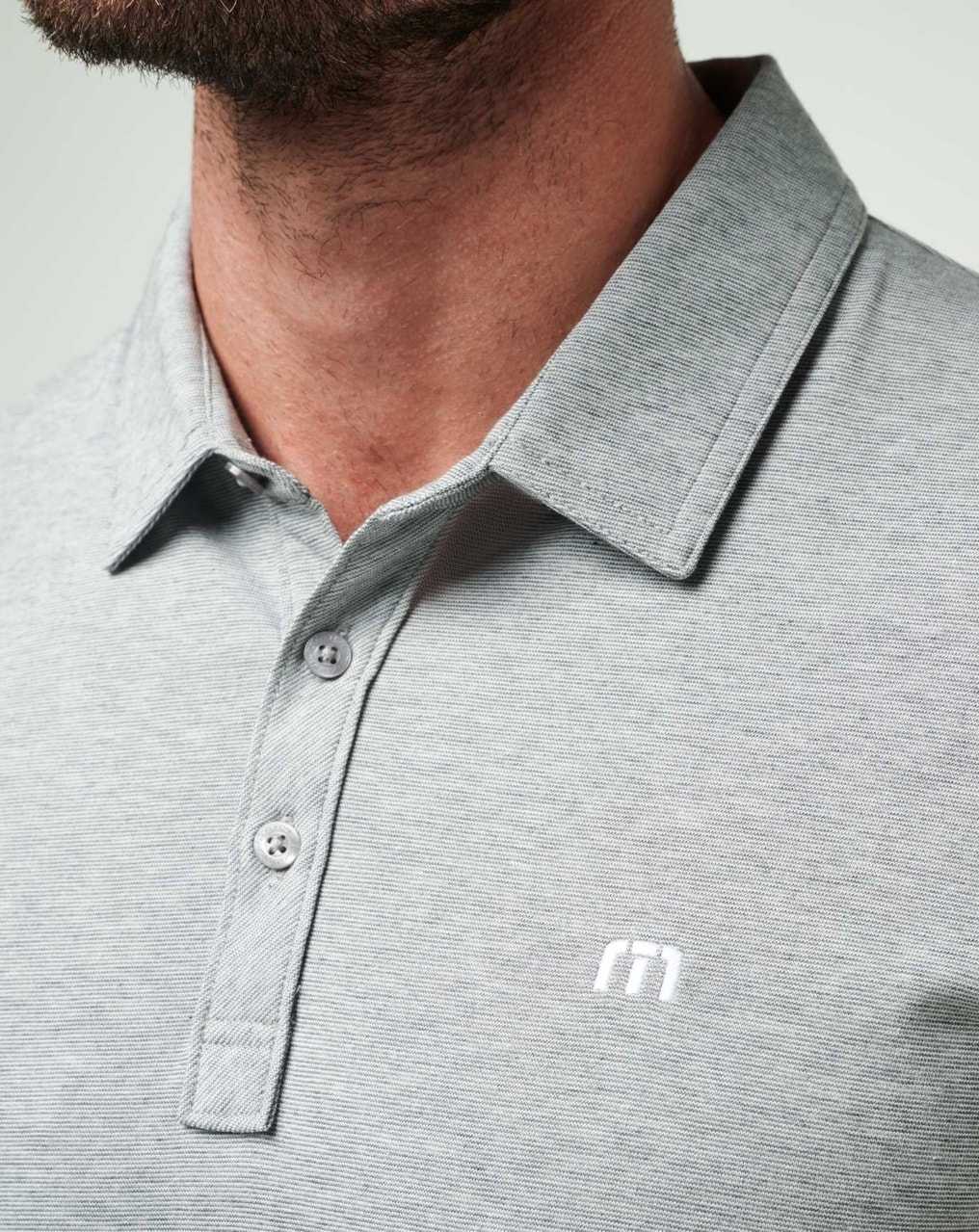 Travis Mathew The Zinna Polo Heather Grey | CSBHKJO-01