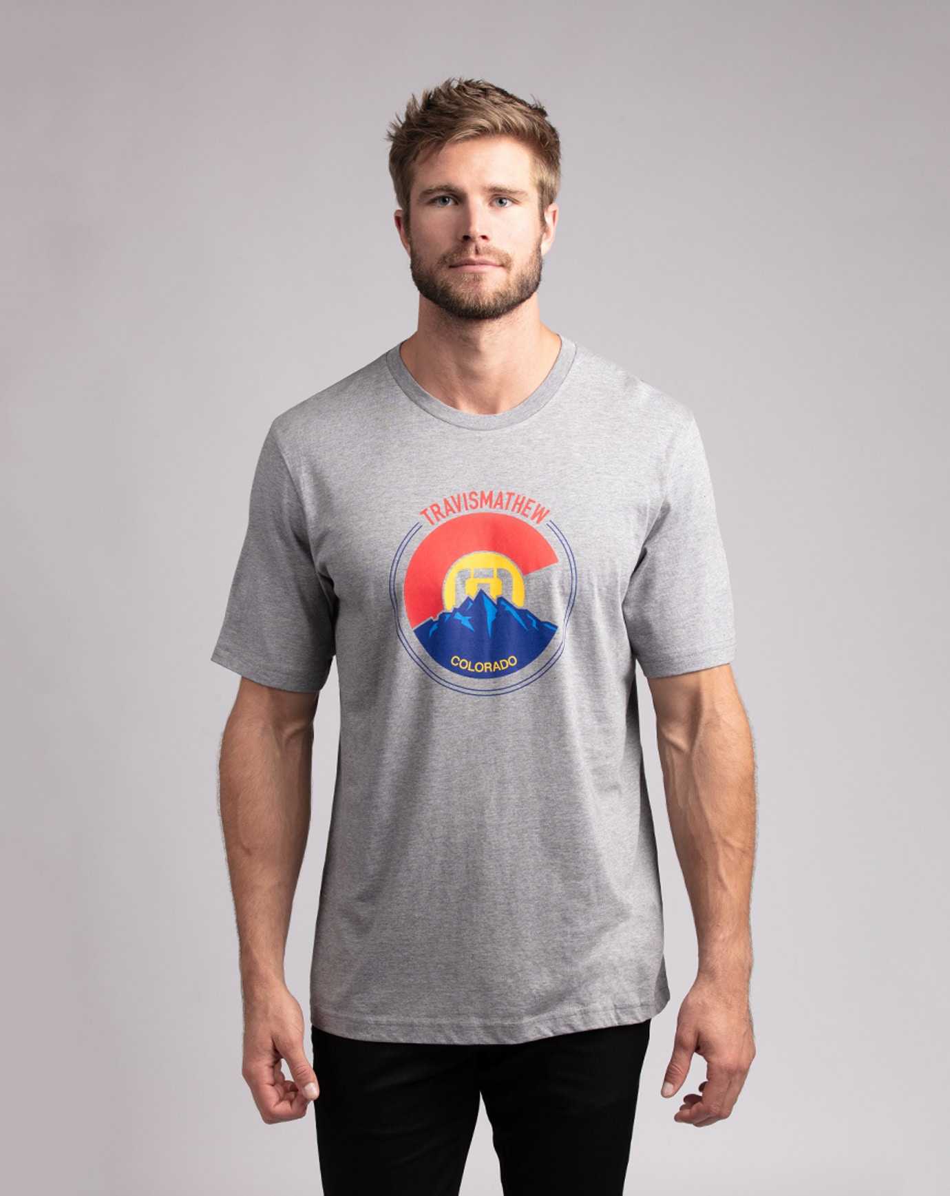 Travis Mathew Thin Air Tee Heather Grey | OBUEQKI-12