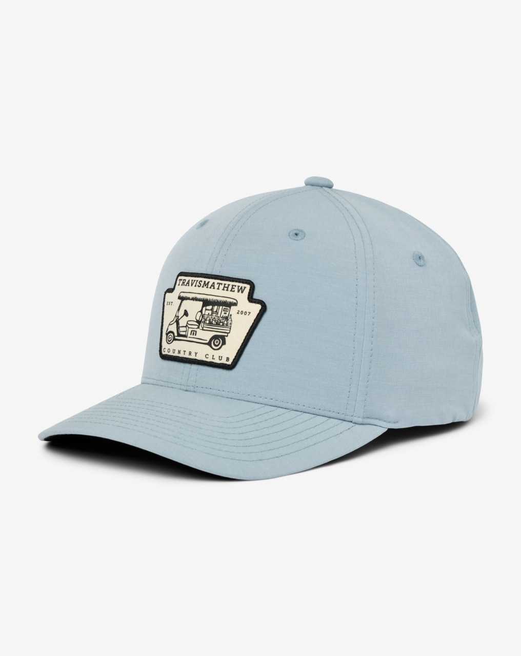 Travis Mathew Tiki Mapes Patch Snapback Hat Dusty Blue | LANFCOE-17