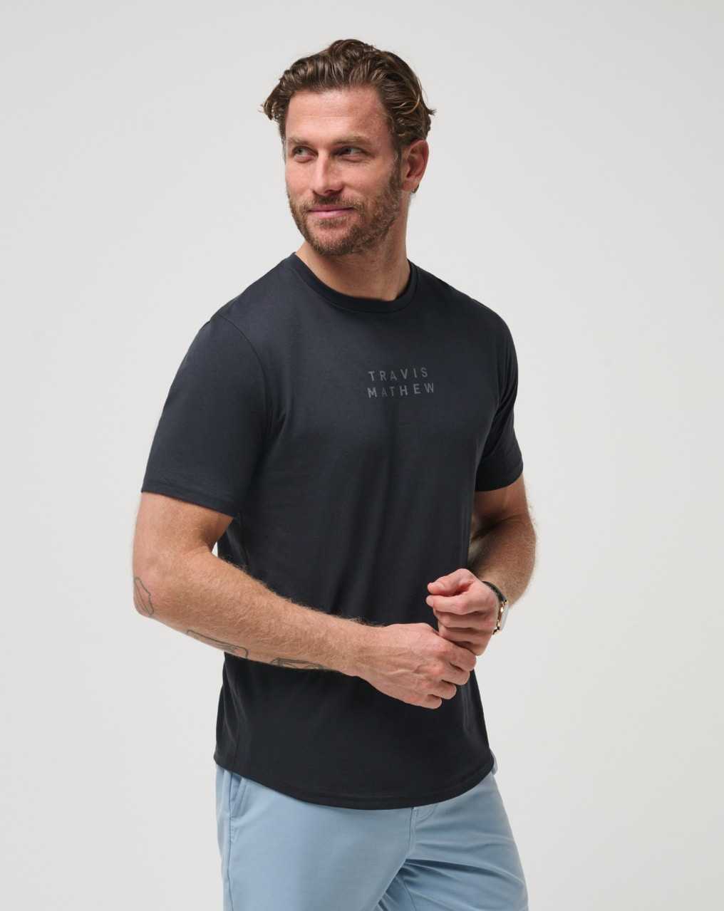 Travis Mathew Tm Scoop Tee Black | BXNUFPG-76