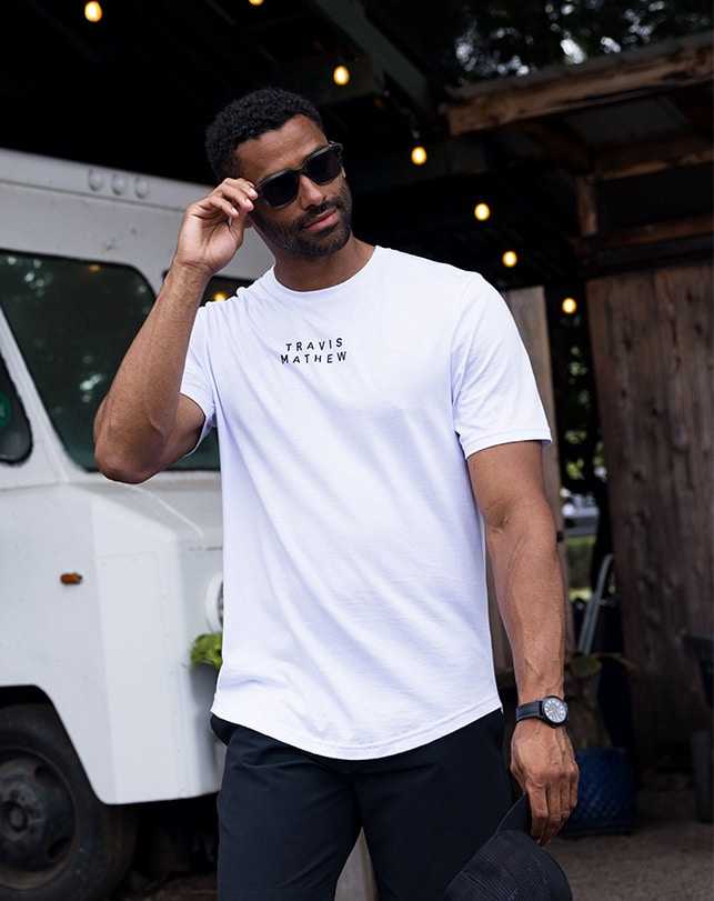 Travis Mathew Tm Scoop Tee White | ELROTWB-71