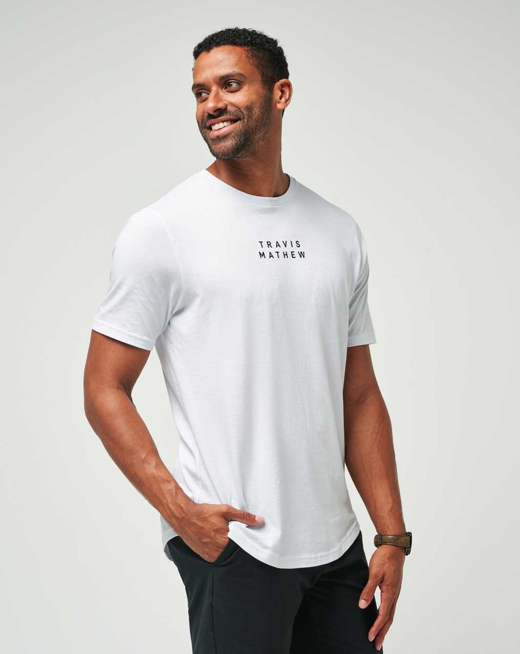 Travis Mathew Tm Scoop Tee White | ELROTWB-71