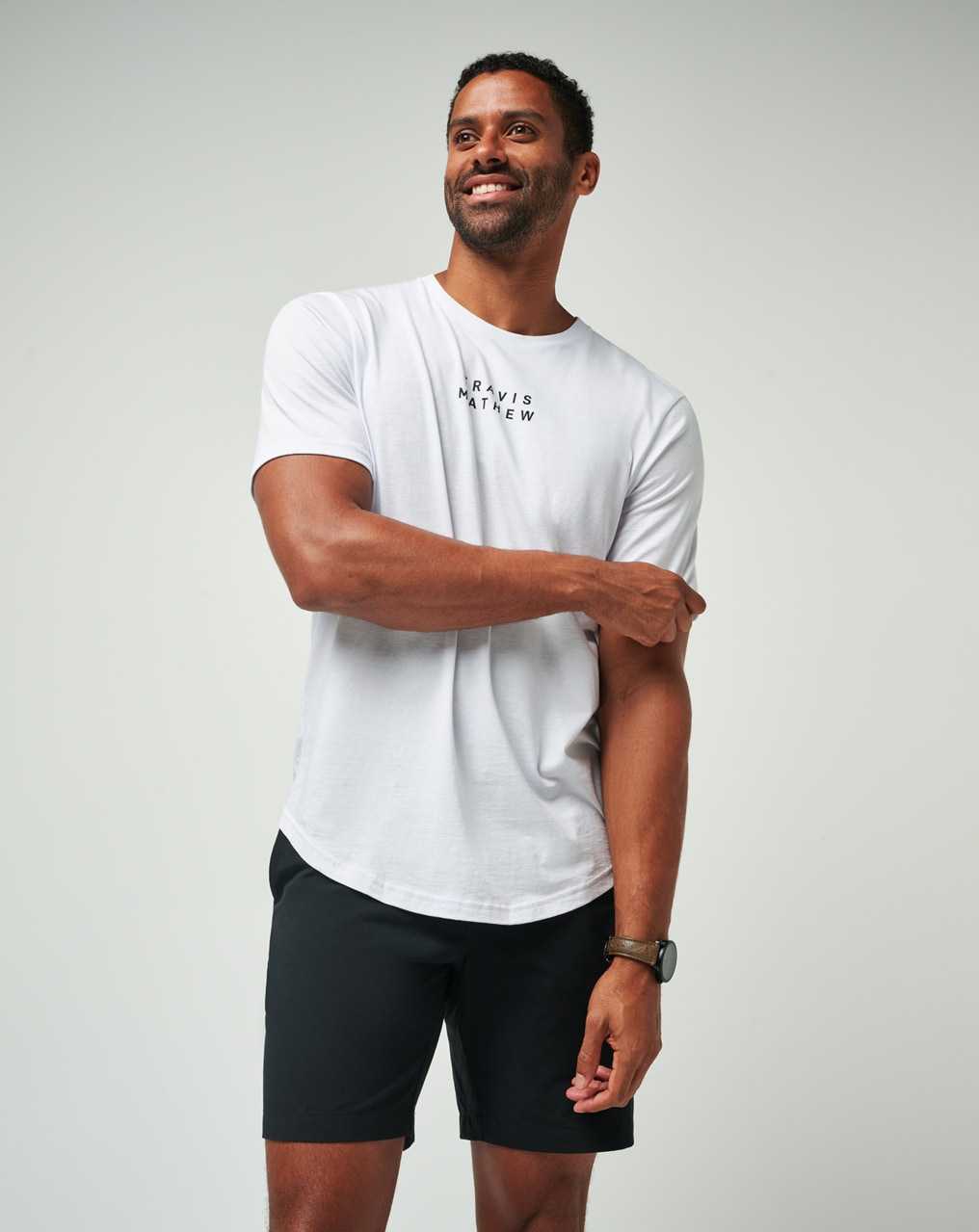 Travis Mathew Tm Scoop Tee White | ELROTWB-71