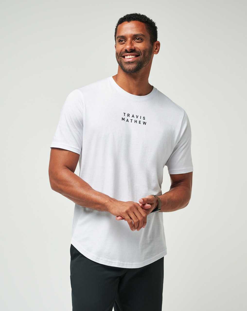 Travis Mathew Tm Scoop Tee White | ELROTWB-71