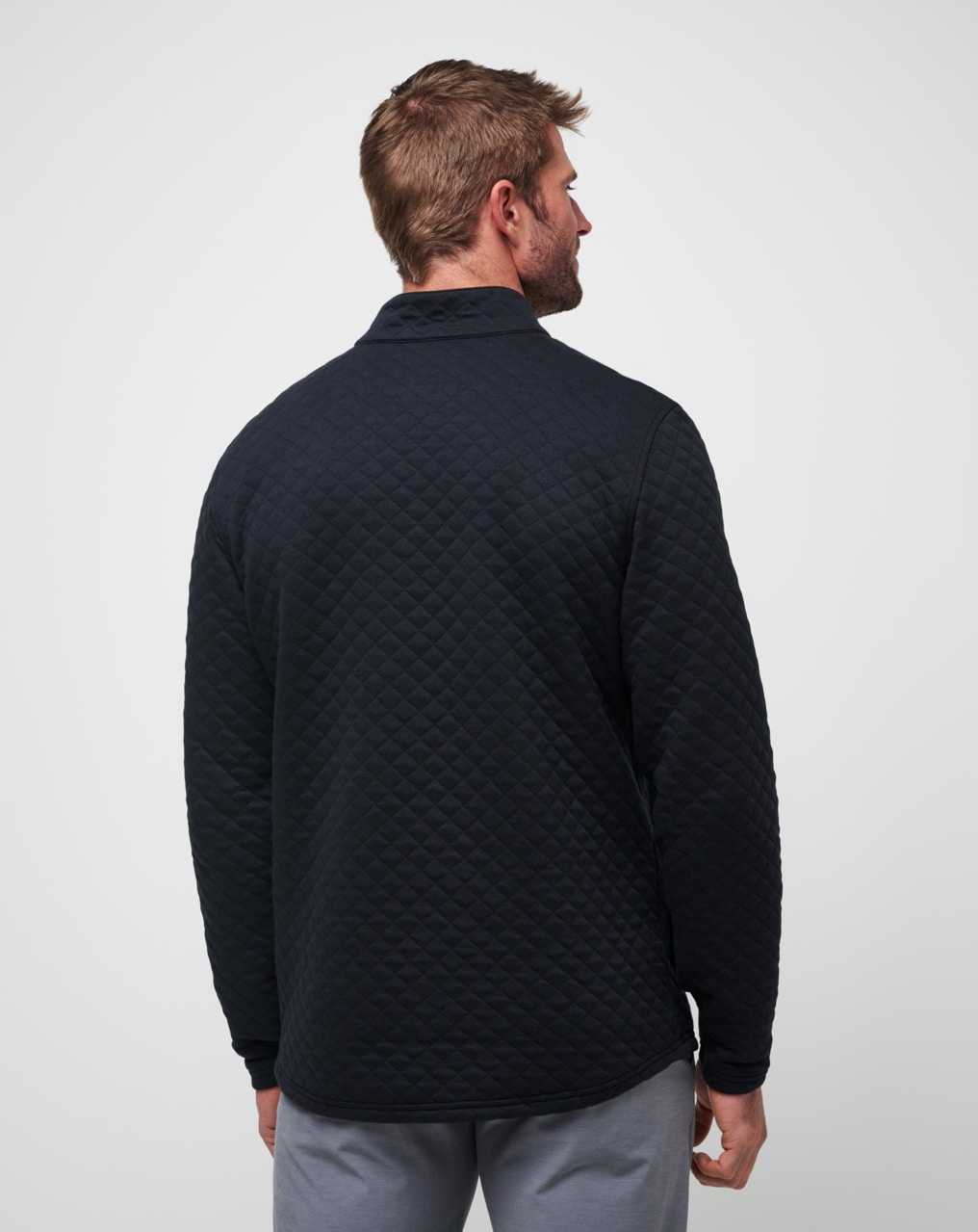 Travis Mathew Transatlantic Quarter Zip Black | JSKZFVI-65