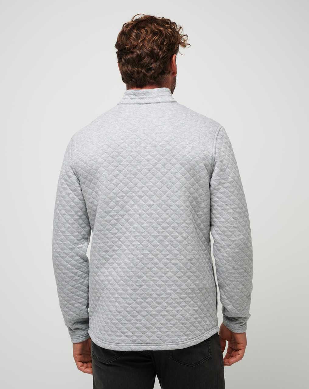 Travis Mathew Transatlantic Quarter Zip Heather Light Grey | HXKGCVL-19