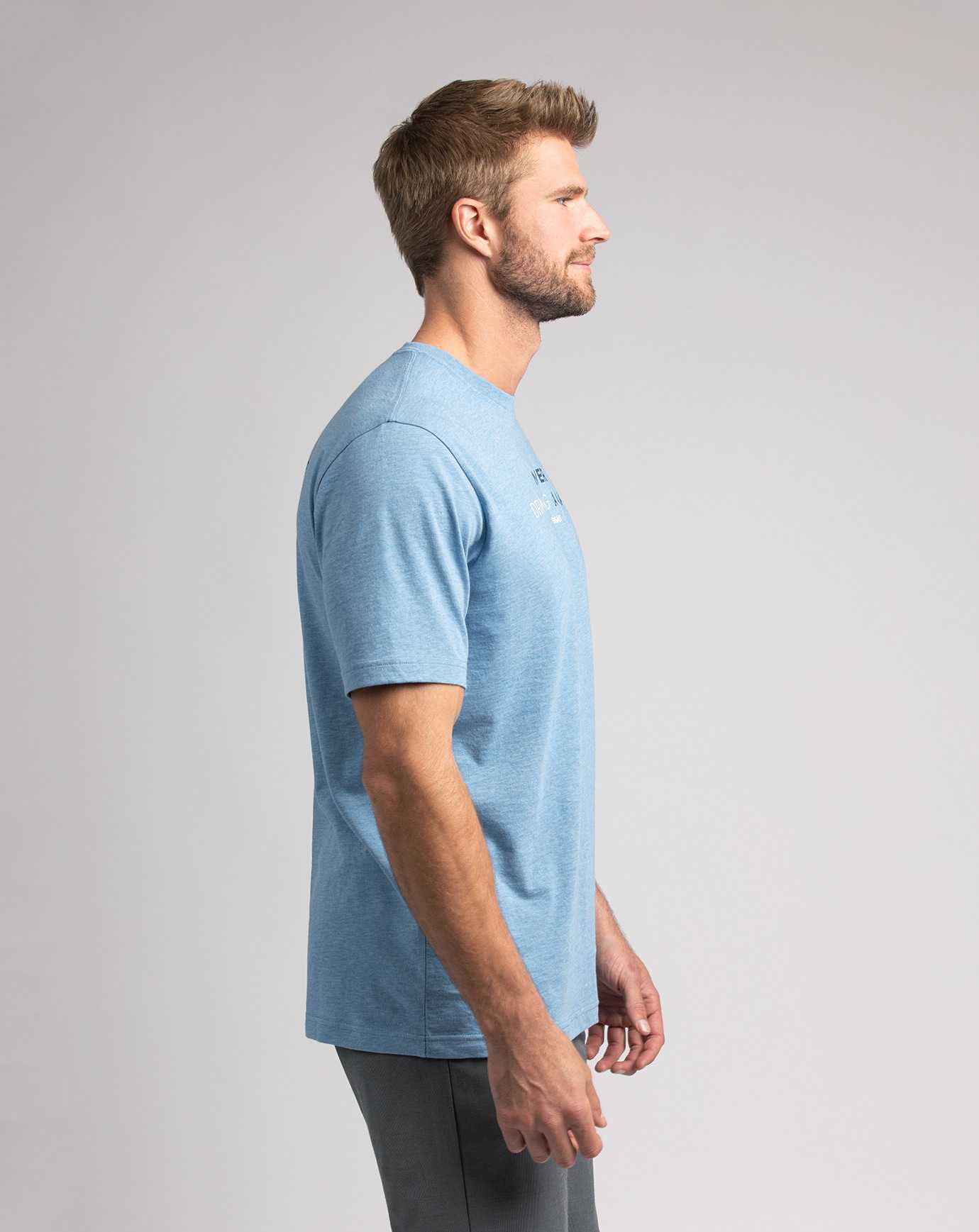 Travis Mathew Trapeze Swinger Tee Heather Blue | ZMHQGXJ-62