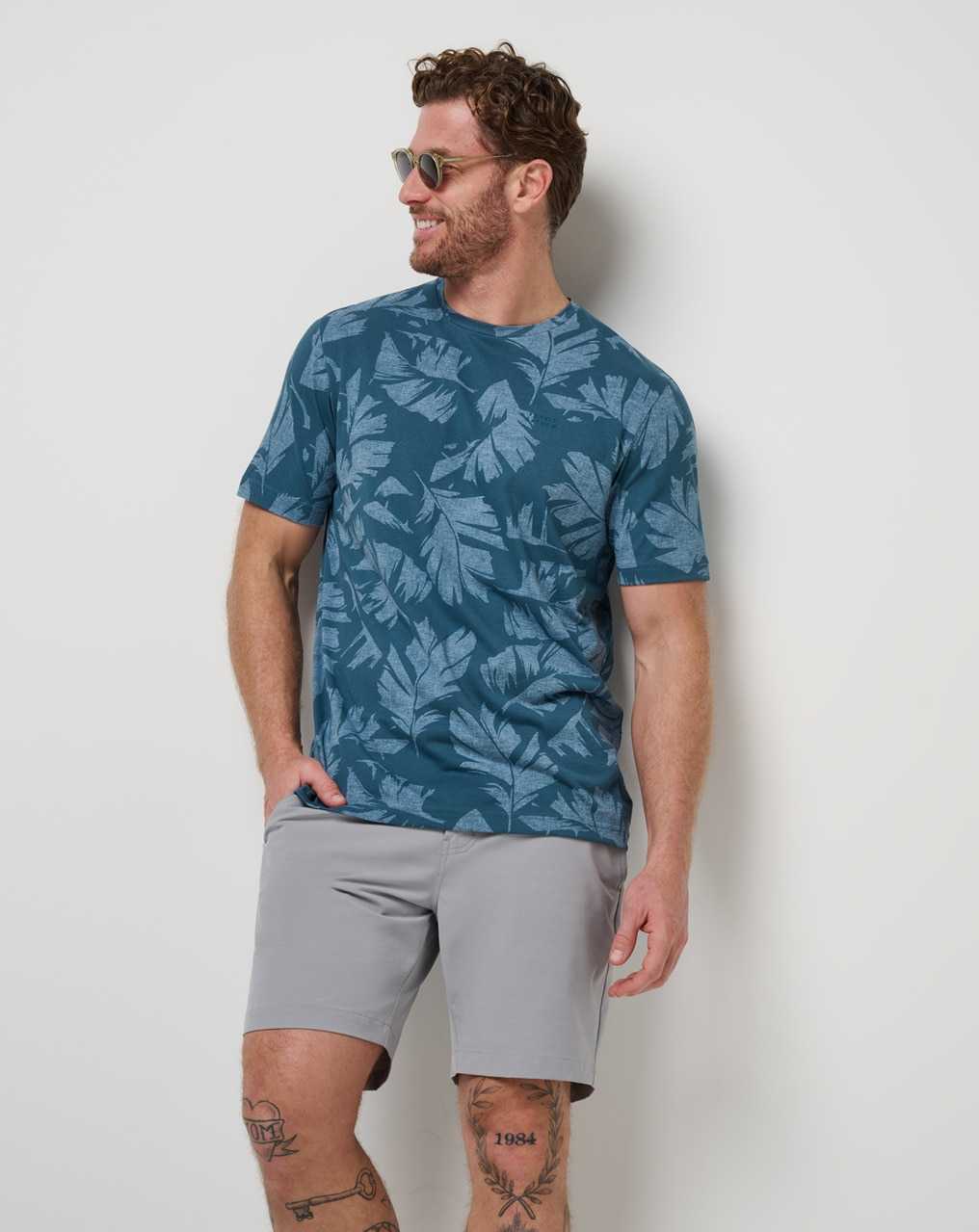 Travis Mathew Travel Tip Tee Light Teal | LNXUEIV-94