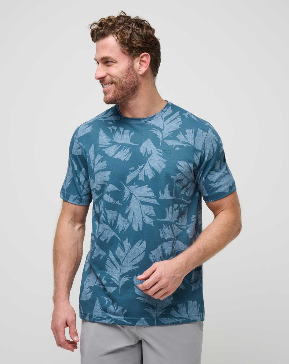 Travis Mathew Travel Tip Tee Light Teal | LNXUEIV-94