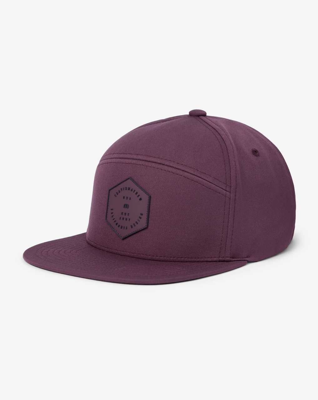 Travis Mathew Triple Threat Snapback Hat Mauve Wine | VLFXBDG-59