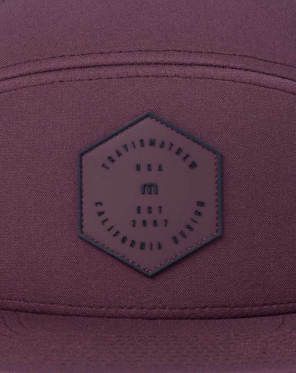 Travis Mathew Triple Threat Snapback Hat Mauve Wine | VLFXBDG-59