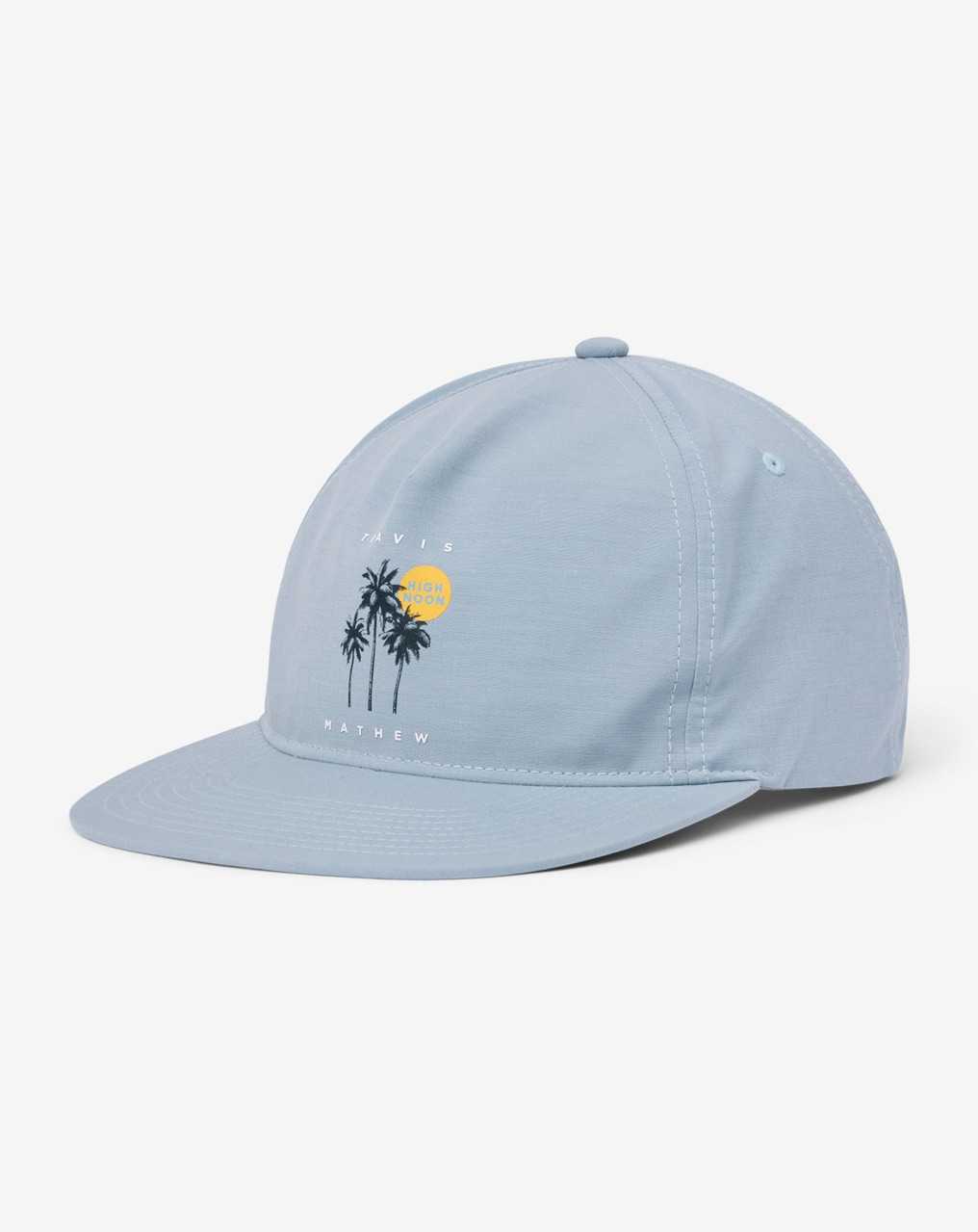 Travis Mathew Tropical Illusion Snapback Hat Ash Bue | IXWEGDM-96