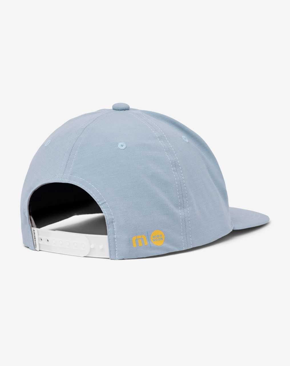 Travis Mathew Tropical Illusion Snapback Hat Ash Bue | IXWEGDM-96