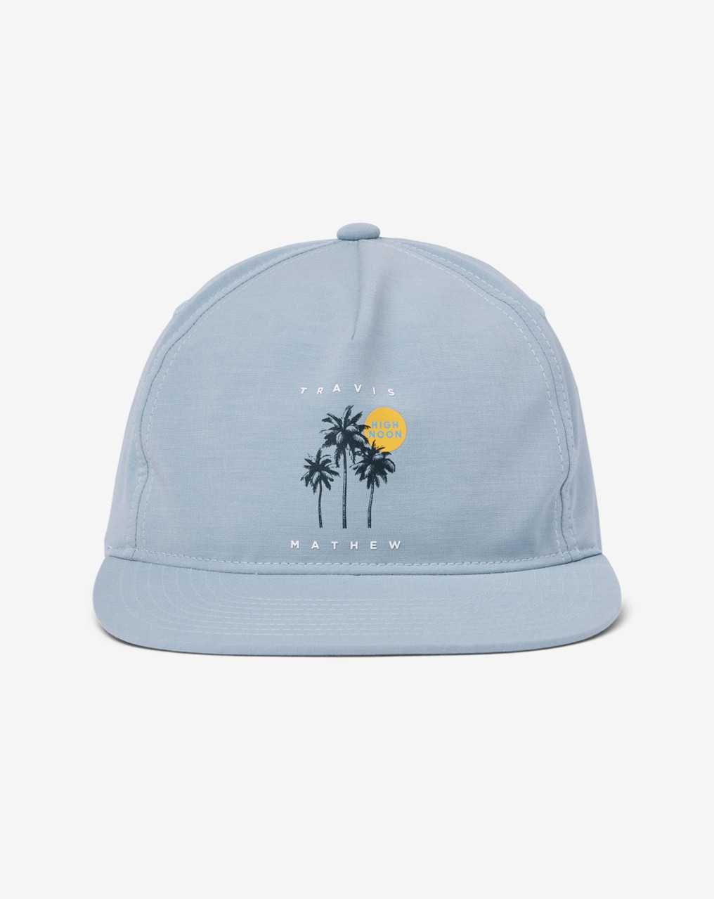 Travis Mathew Tropical Illusion Snapback Hat Ash Bue | IXWEGDM-96