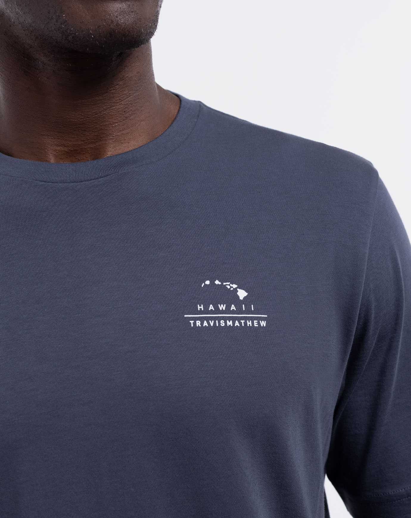 Travis Mathew Turbulence Tee Blue Nights | HGDEOXP-74