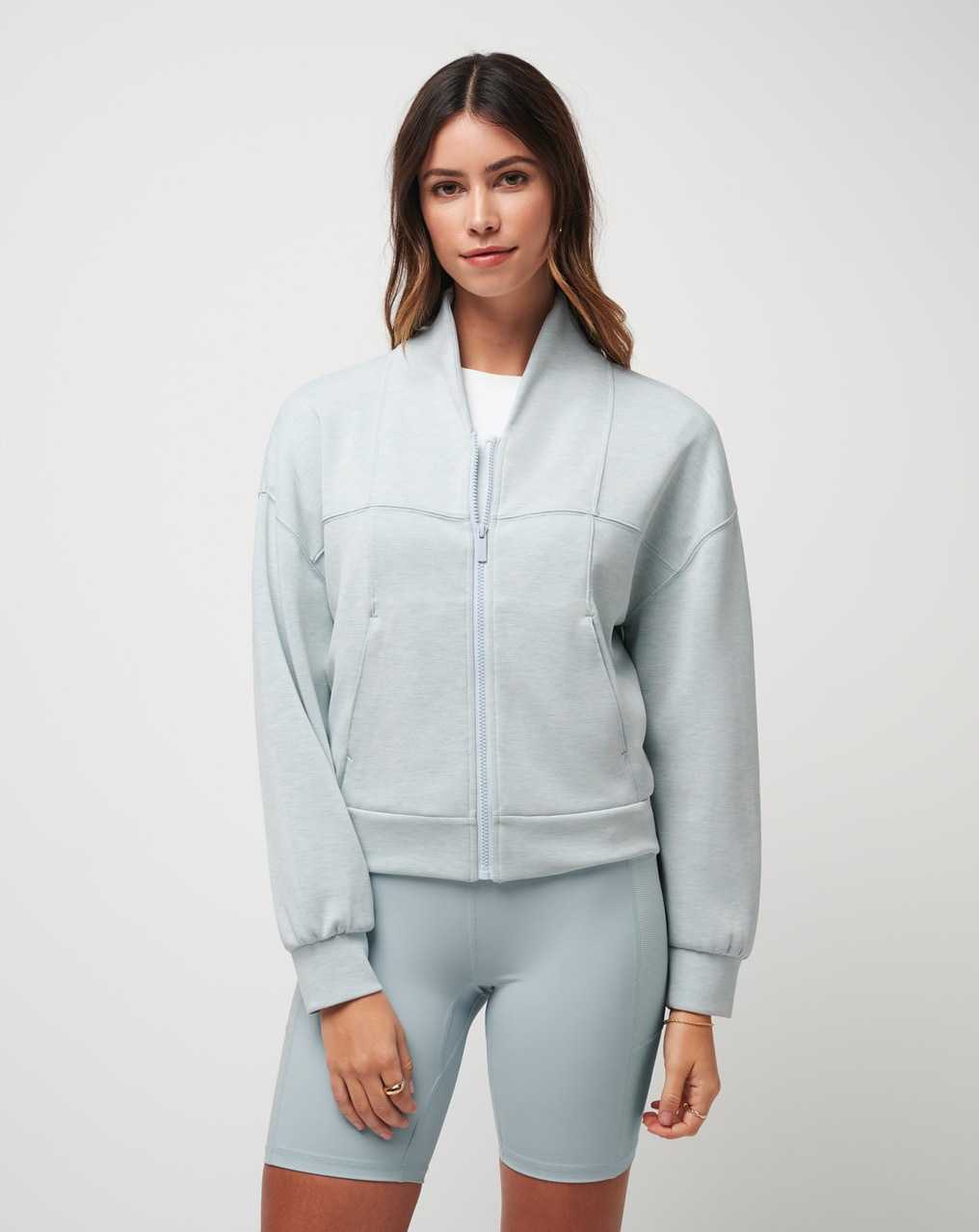 Travis Mathew Tuscan Night Skyloft Full Zip Heather Celestial Blue | BNJUPXT-79