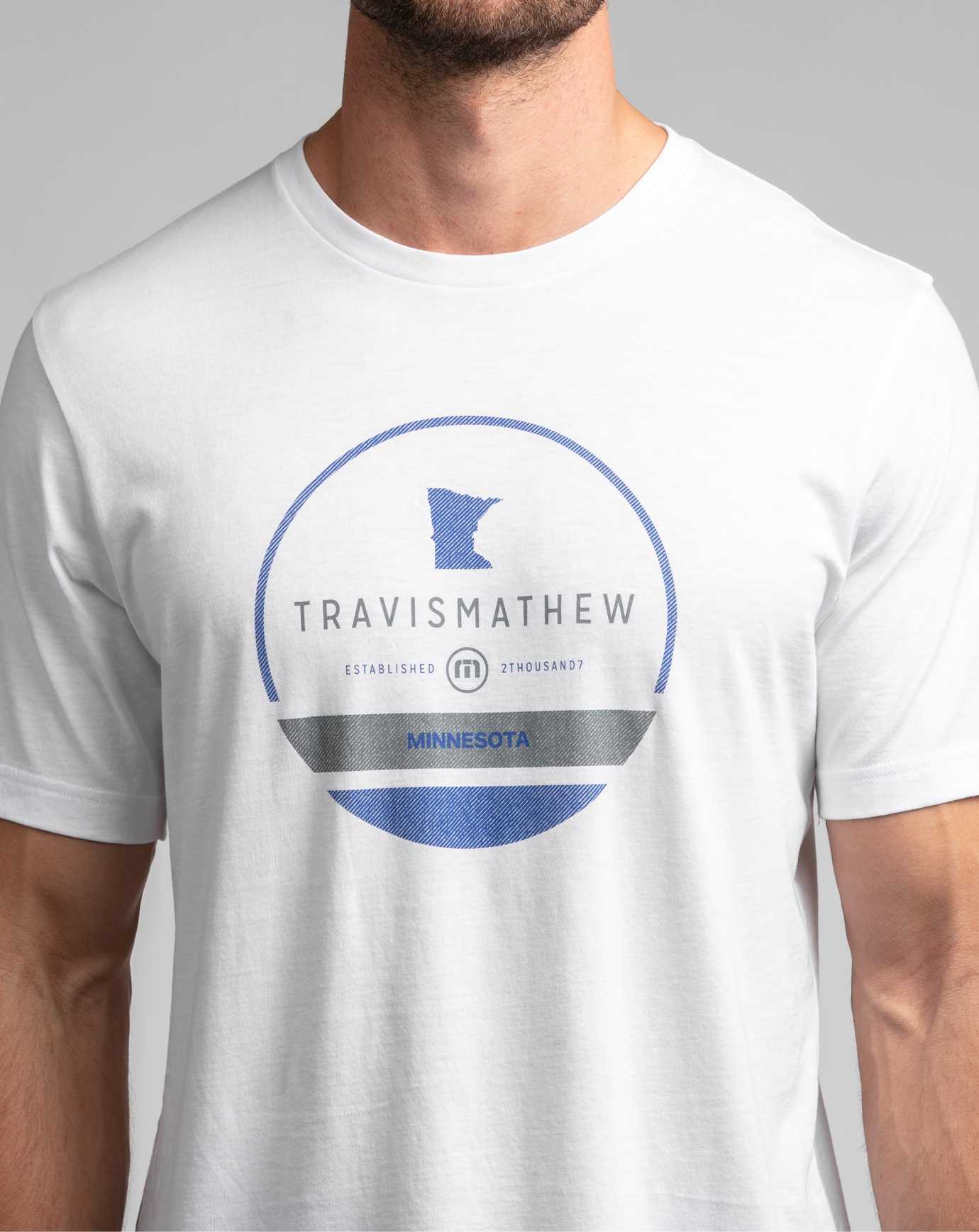 Travis Mathew Twin Cities Tee White | CXHAILJ-26