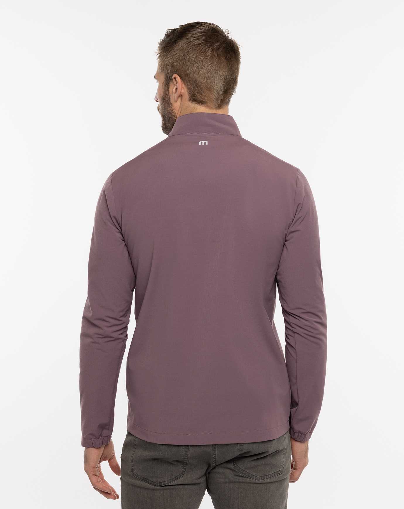 Travis Mathew Unexpected Surprise Quarter Zip Flint | SUGJFHZ-23