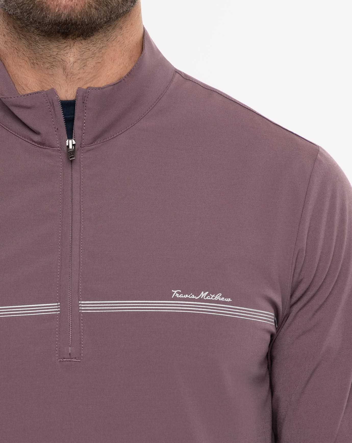 Travis Mathew Unexpected Surprise Quarter Zip Flint | SUGJFHZ-23