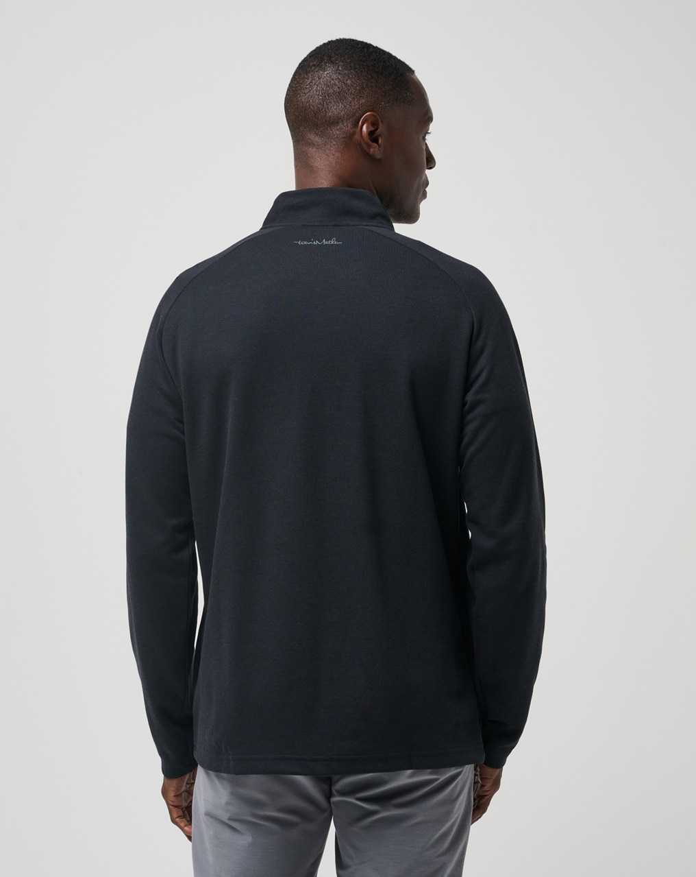 Travis Mathew Upgraded Quarter Zip Black | OCINLBH-61