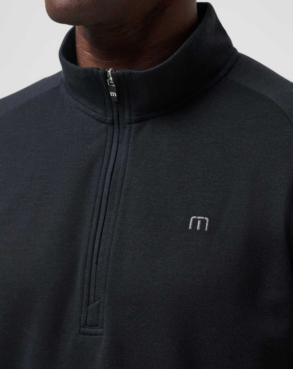 Travis Mathew Upgraded Quarter Zip Black | OCINLBH-61