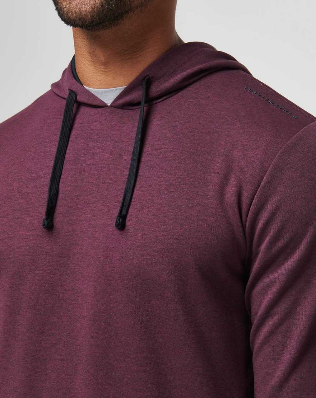 Travis Mathew Upgraded Tech Hoodie Heather Mauve Wine | UQIRYEO-63