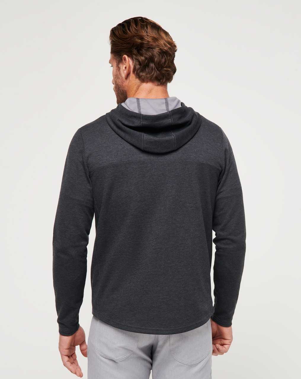 Travis Mathew Upgraded Tech Hoodie Heather Black | QHZWMJG-68