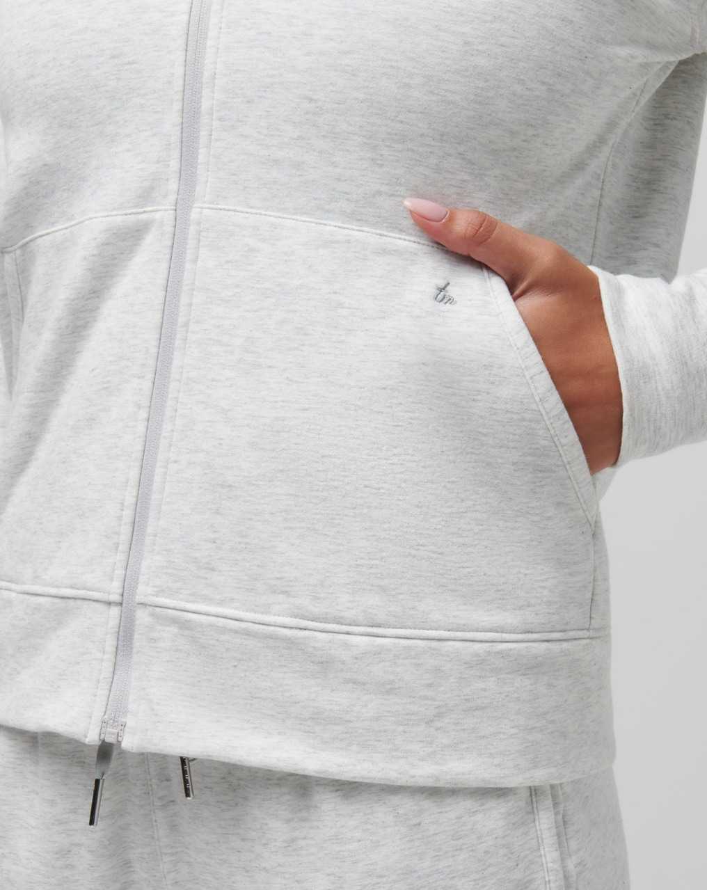 Travis Mathew Usc Cloud Zip Hoodie Heather Light Grey | ZLSXAOU-65