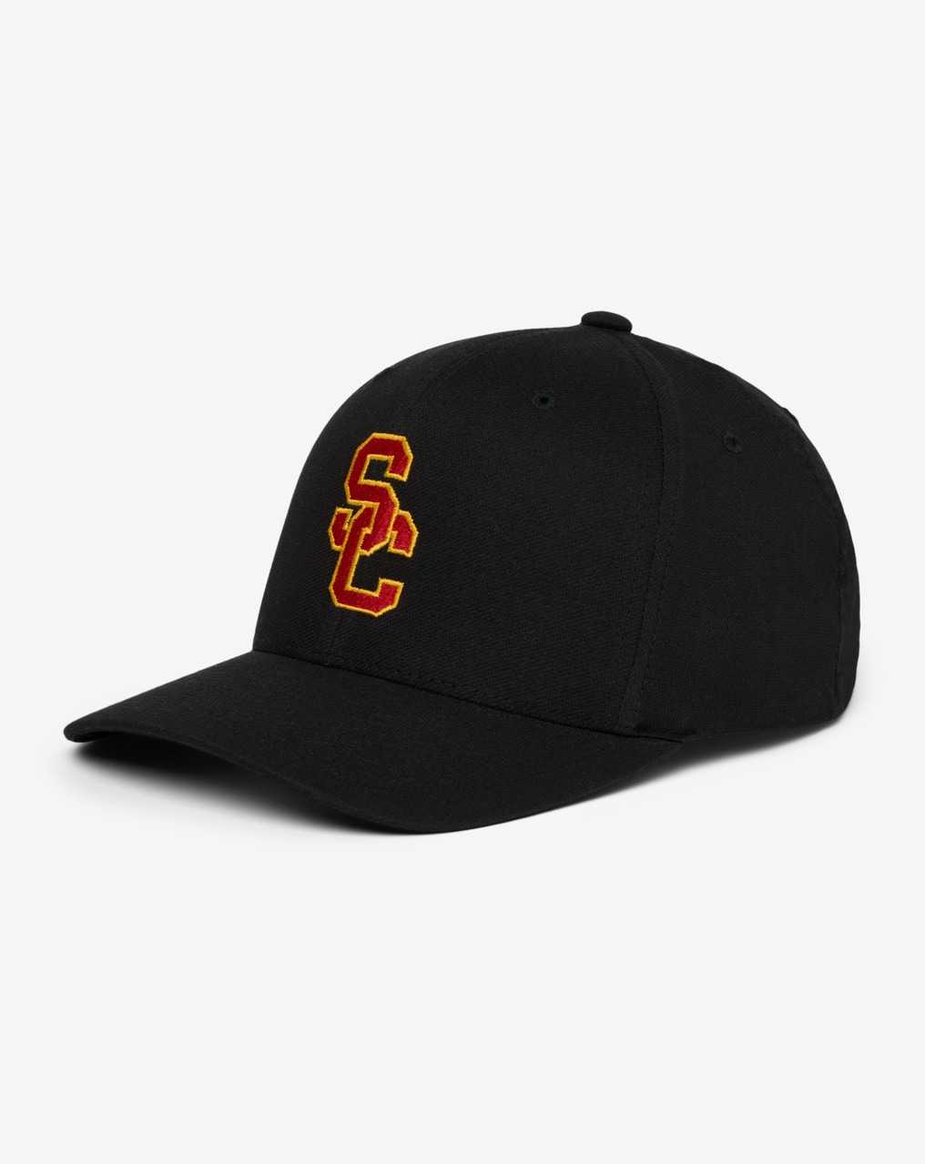 Travis Mathew Usc Eclipse Snapback Hat Black | NWTKLQC-97