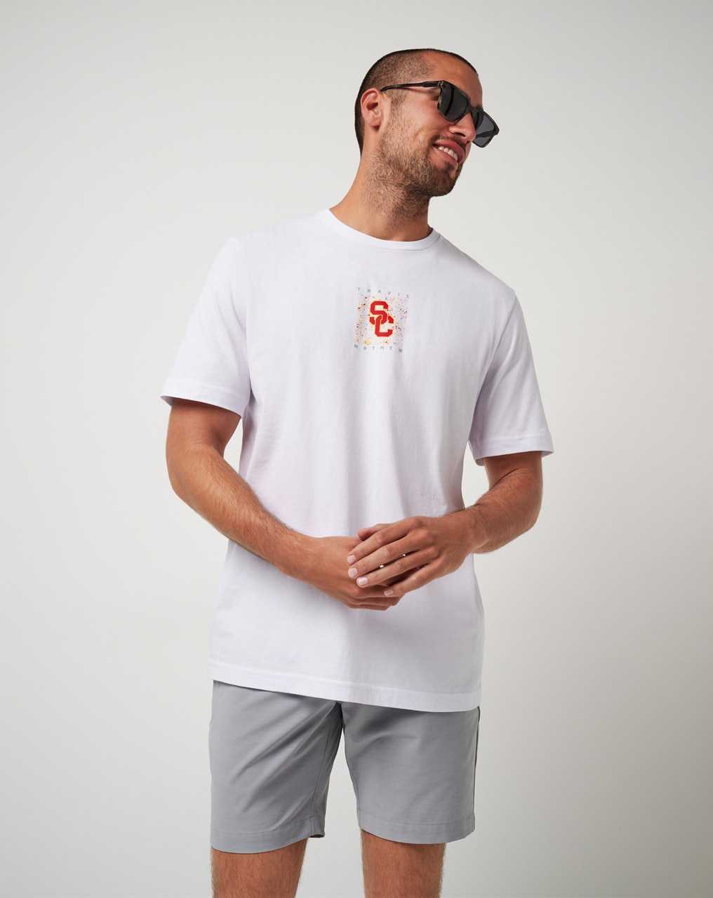 Travis Mathew Usc School Spirit Tee White | CJXLWTE-21