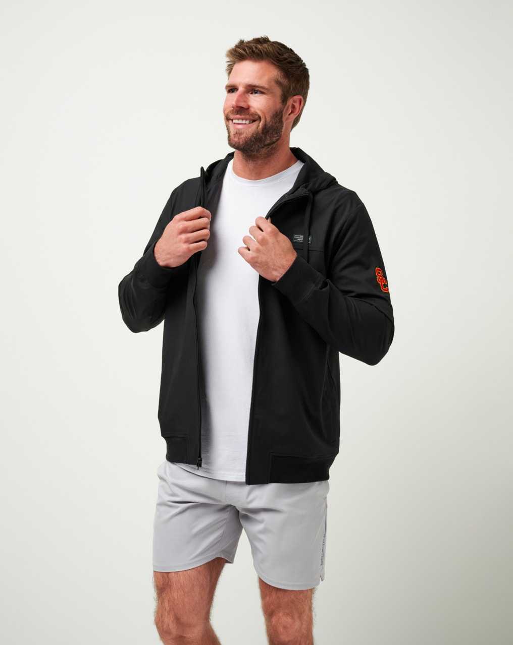 Travis Mathew Usc Wanderlust Hoodie Black | DGMUETP-74