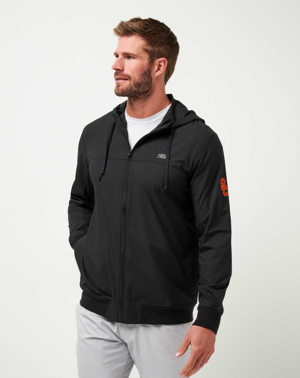 Travis Mathew Usc Wanderlust Hoodie Black | DGMUETP-74