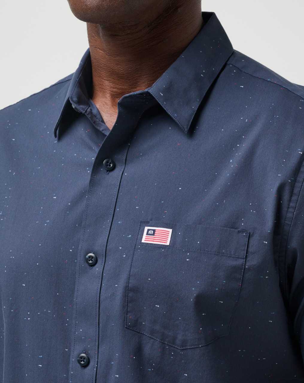 Travis Mathew Valley Forge Button-up Total Eclipse | KWJOFRP-73