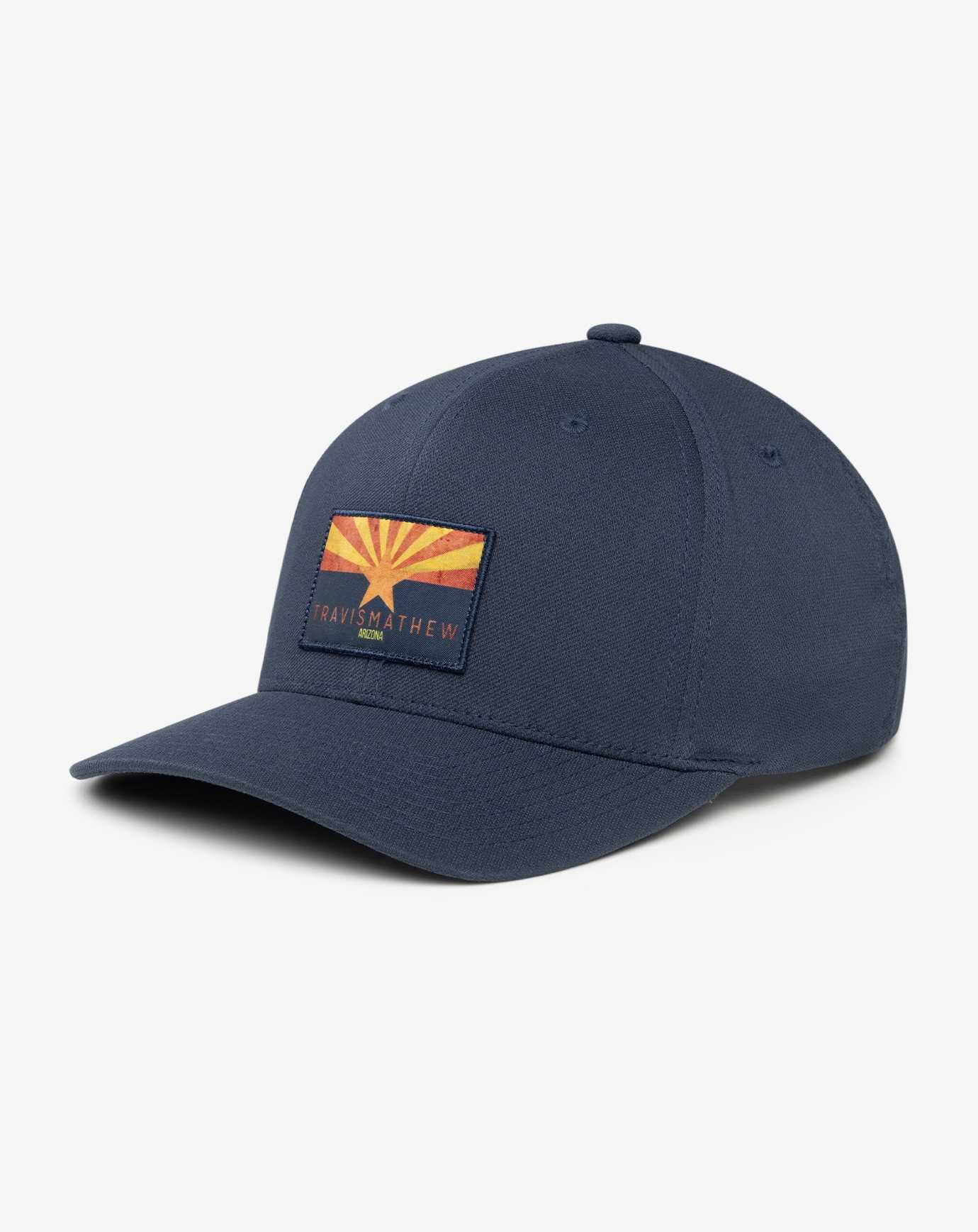 Travis Mathew Valley Of The Sun 2.0 Snapback Hat Blue Nights | FQBDMOZ-96