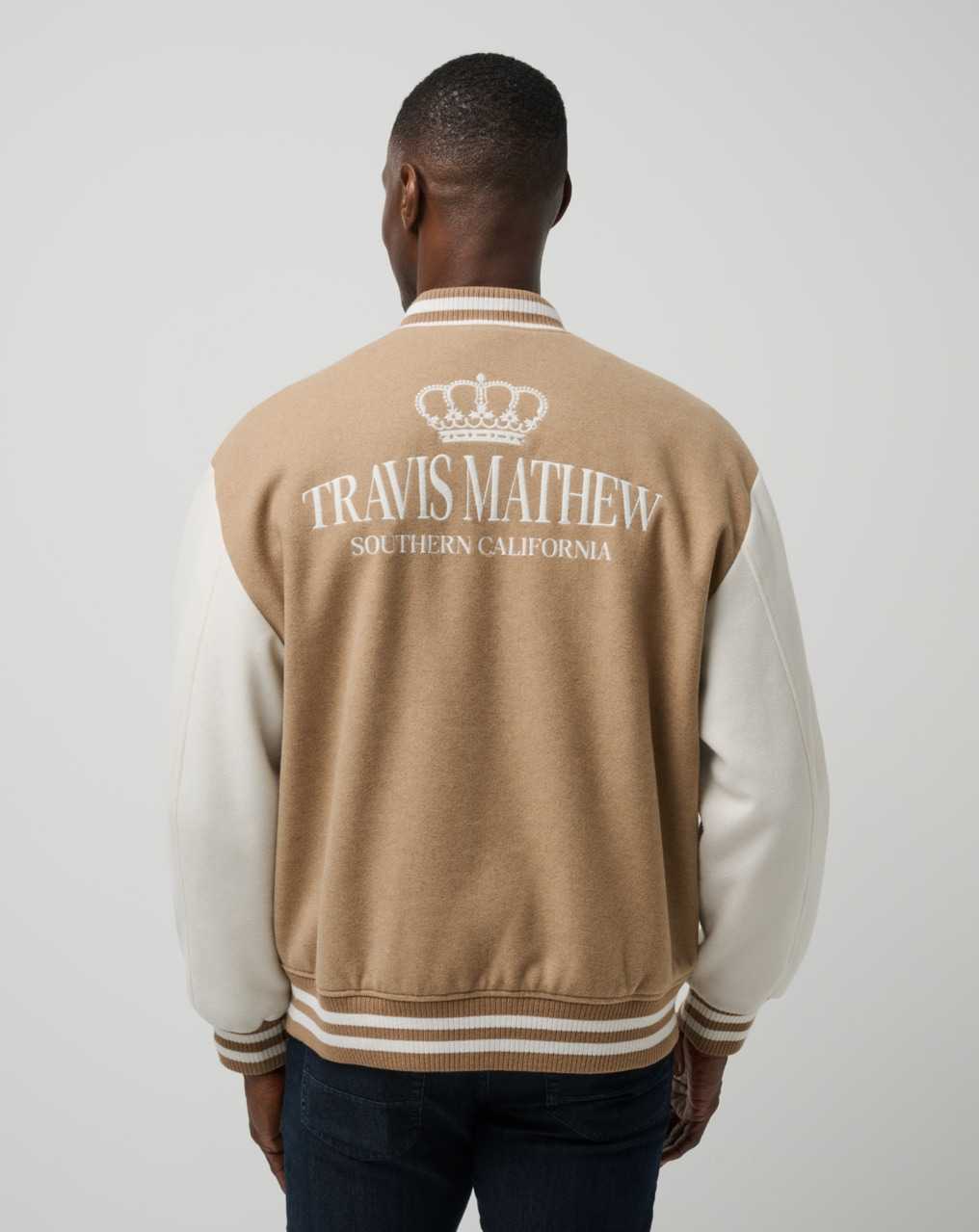 Travis Mathew Victory Mile Jacket Moonbeam | QOLANXY-63