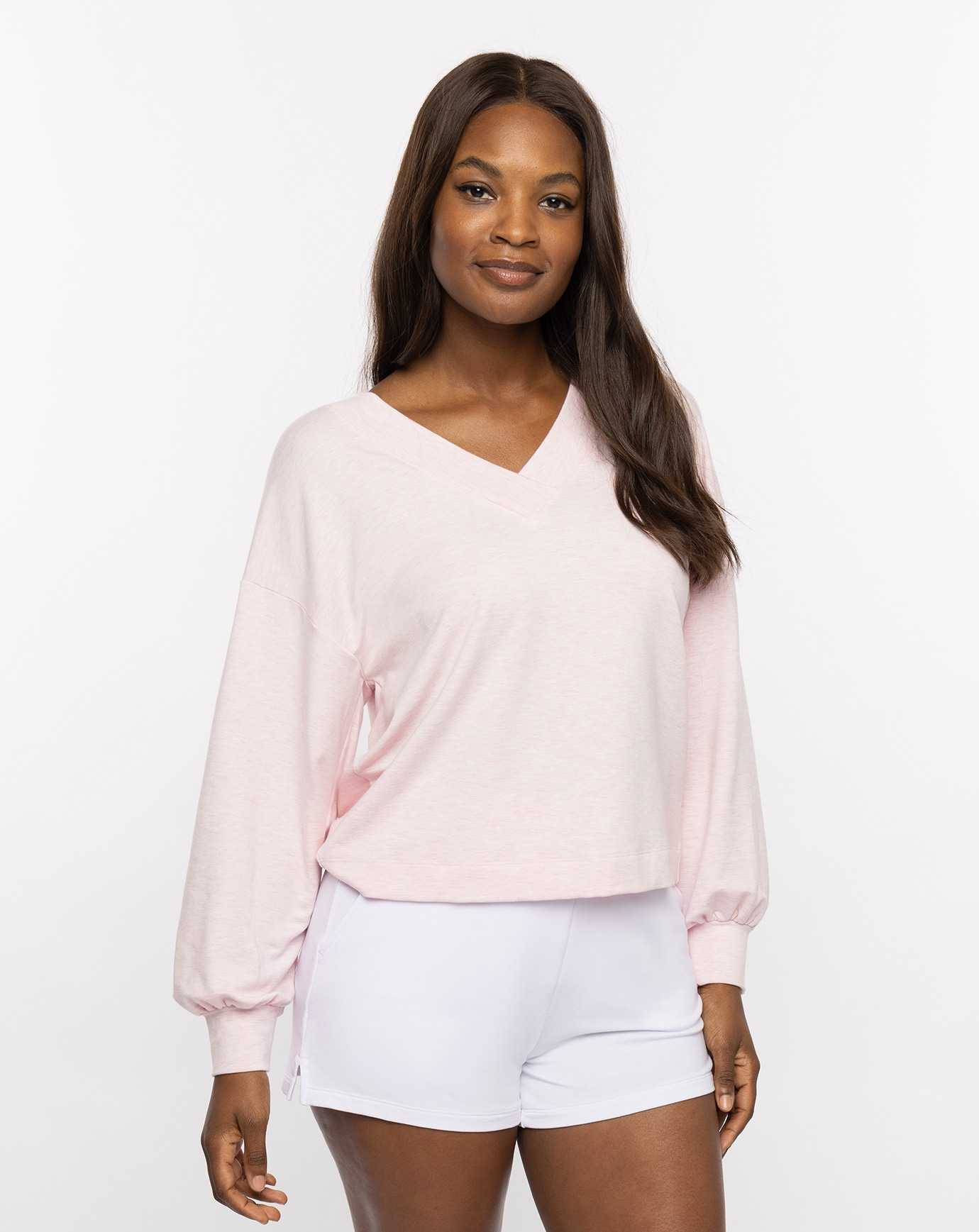 Travis Mathew Vip Treatment Cloud French Terry Top Heather Lilac | WQCUSIY-72