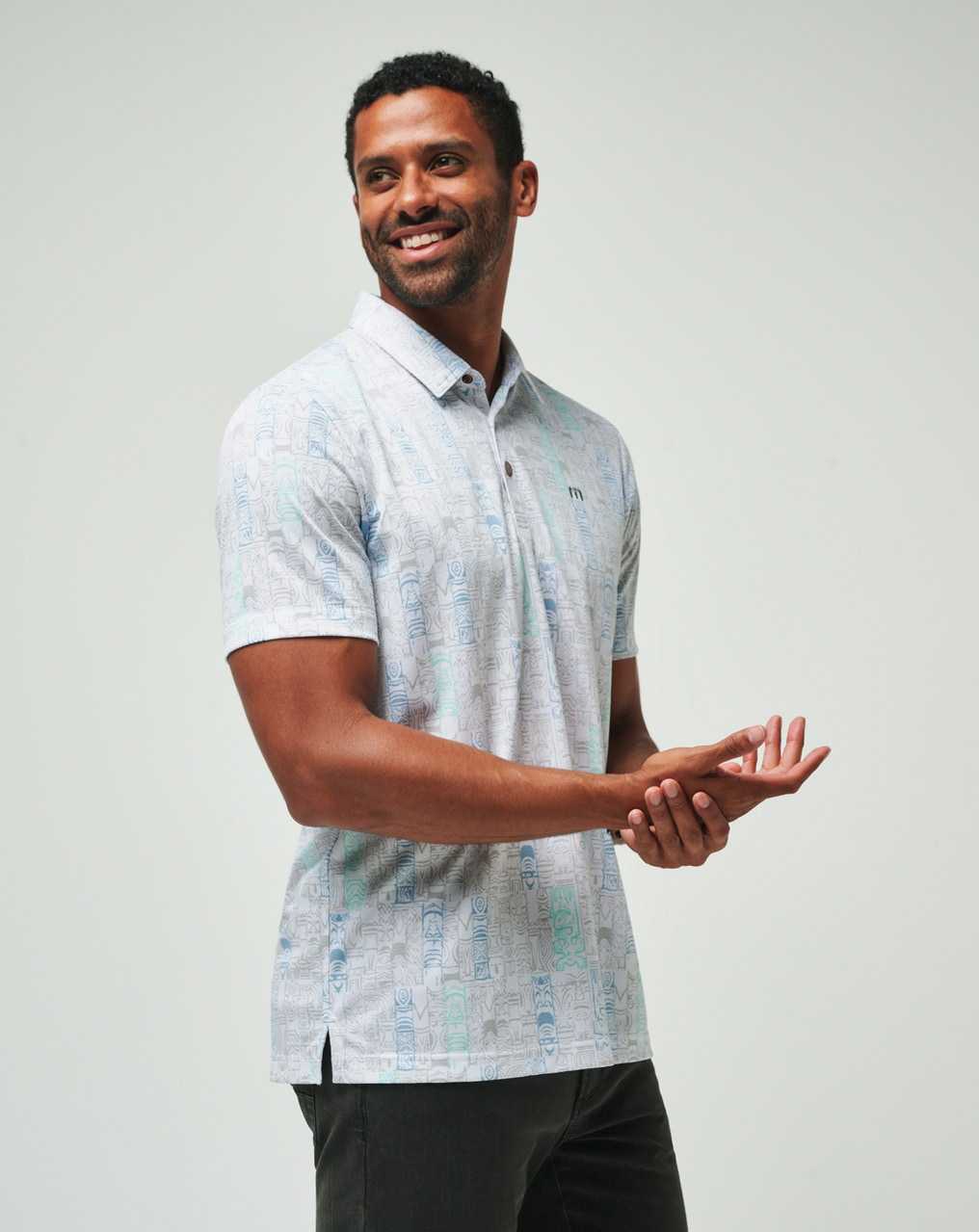 Travis Mathew Waimea Bae Polo White | UVWLOTM-37