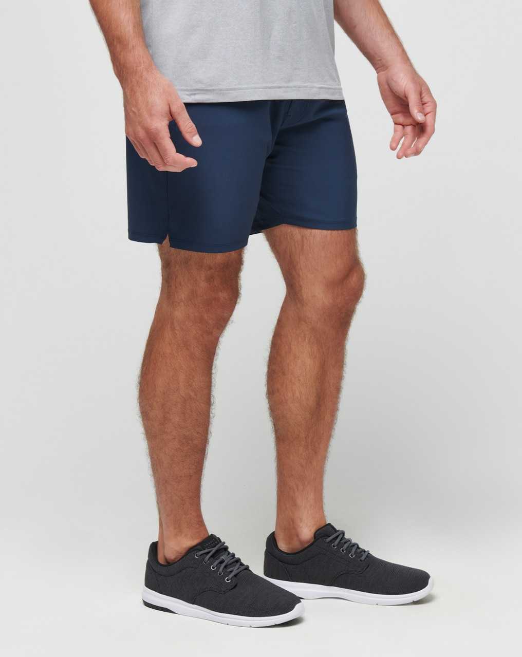 Travis Mathew Wanderlust E-waist Short 7.5in Mood Indigo | PXGUYRK-54