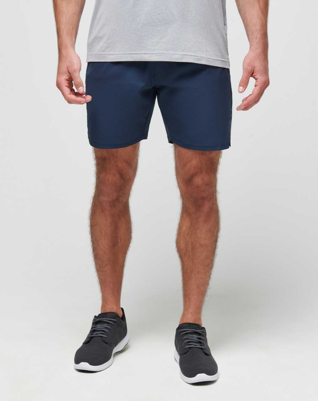 Travis Mathew Wanderlust E-waist Short 7.5in Mood Indigo | PXGUYRK-54