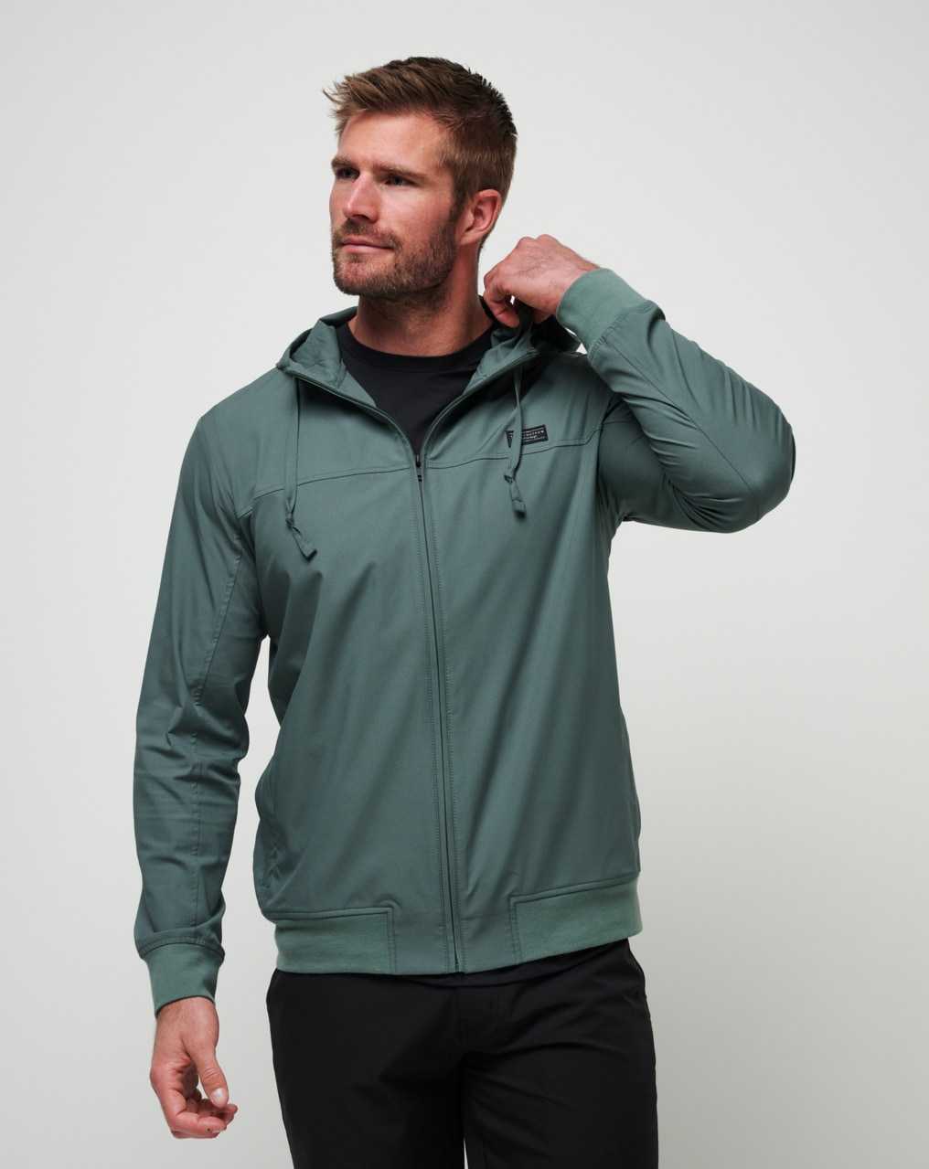 Travis Mathew Wanderlust Hoodie Balsam Green | CZNAGXI-04