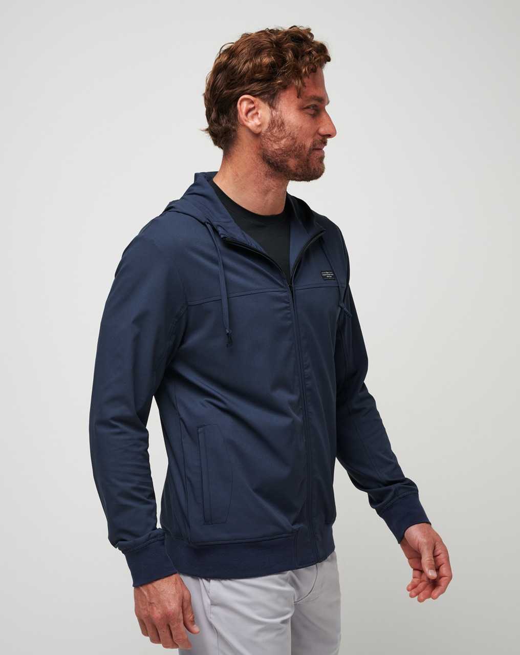 Travis Mathew Wanderlust Hoodie Mood Indigo | QMJKPZL-76