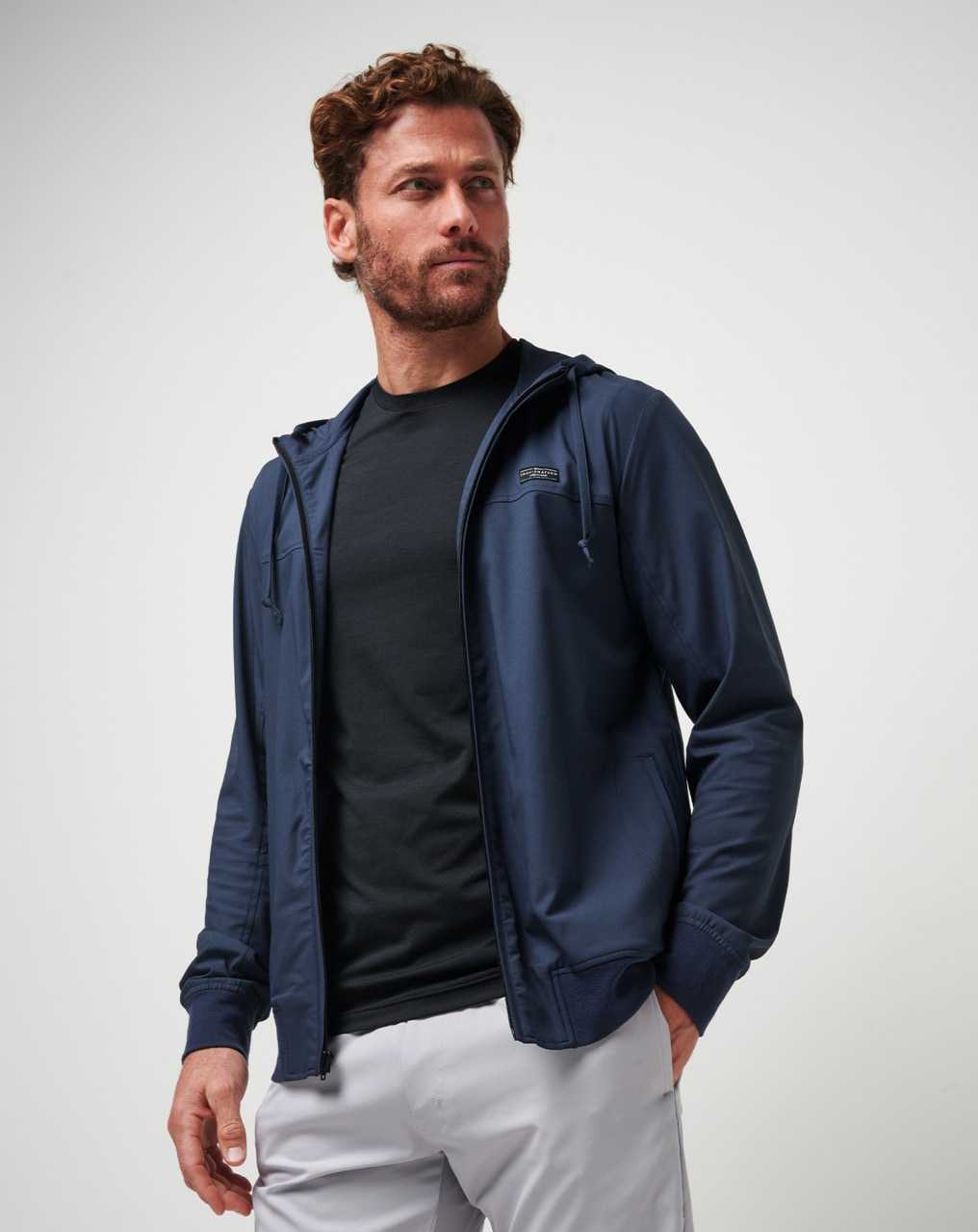 Travis Mathew Wanderlust Hoodie Mood Indigo | QMJKPZL-76