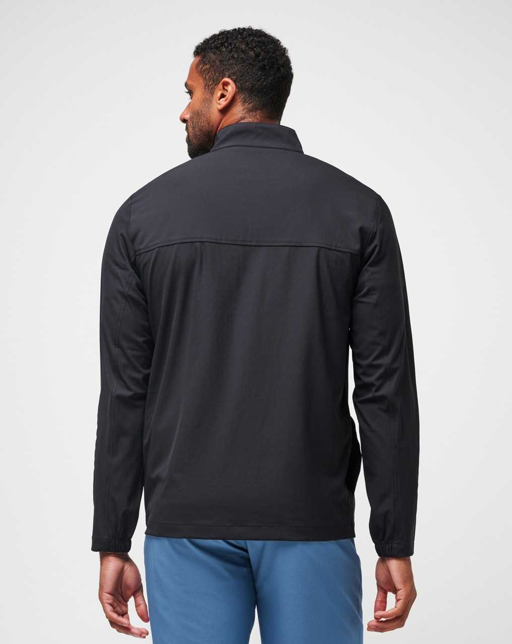 Travis Mathew Wanderlust Quarter Zip Black | MOVFICR-58